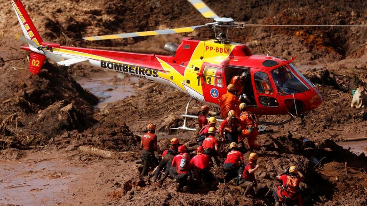 巴西矿坝坍塌 死亡人数升至99