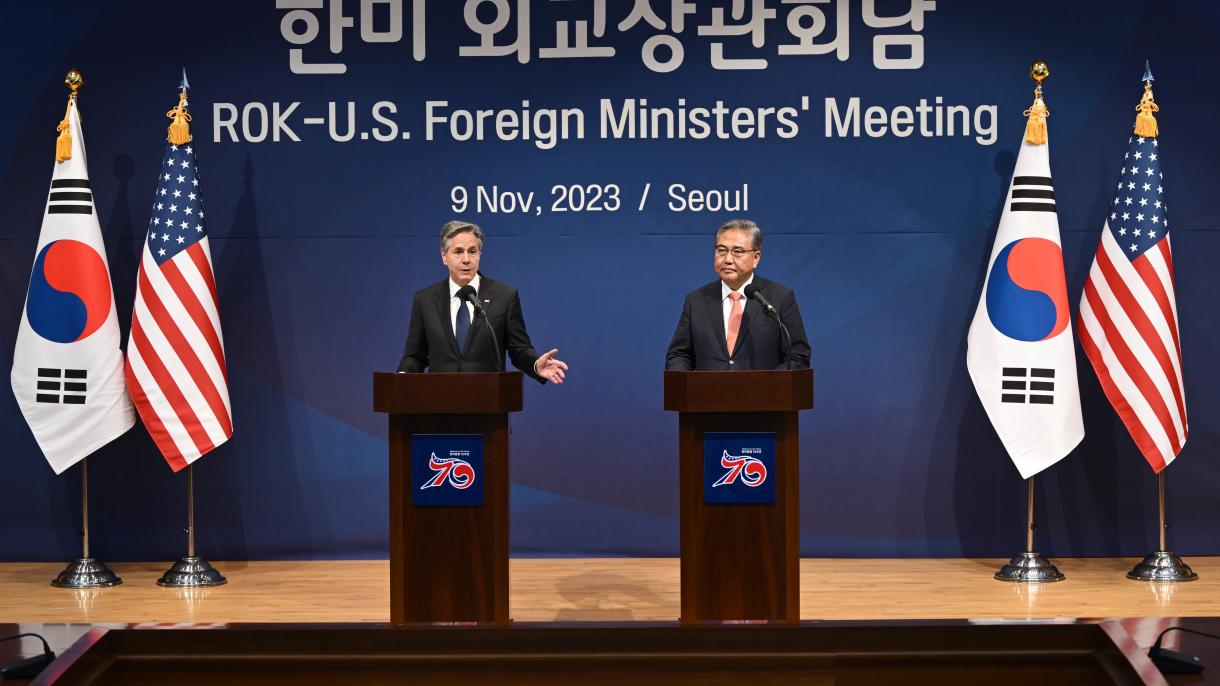 گفت‌وگوی وزیران خارجه آمریکا و کره جنوبی در مورد همکاری مسکو و پیونگ یانگ