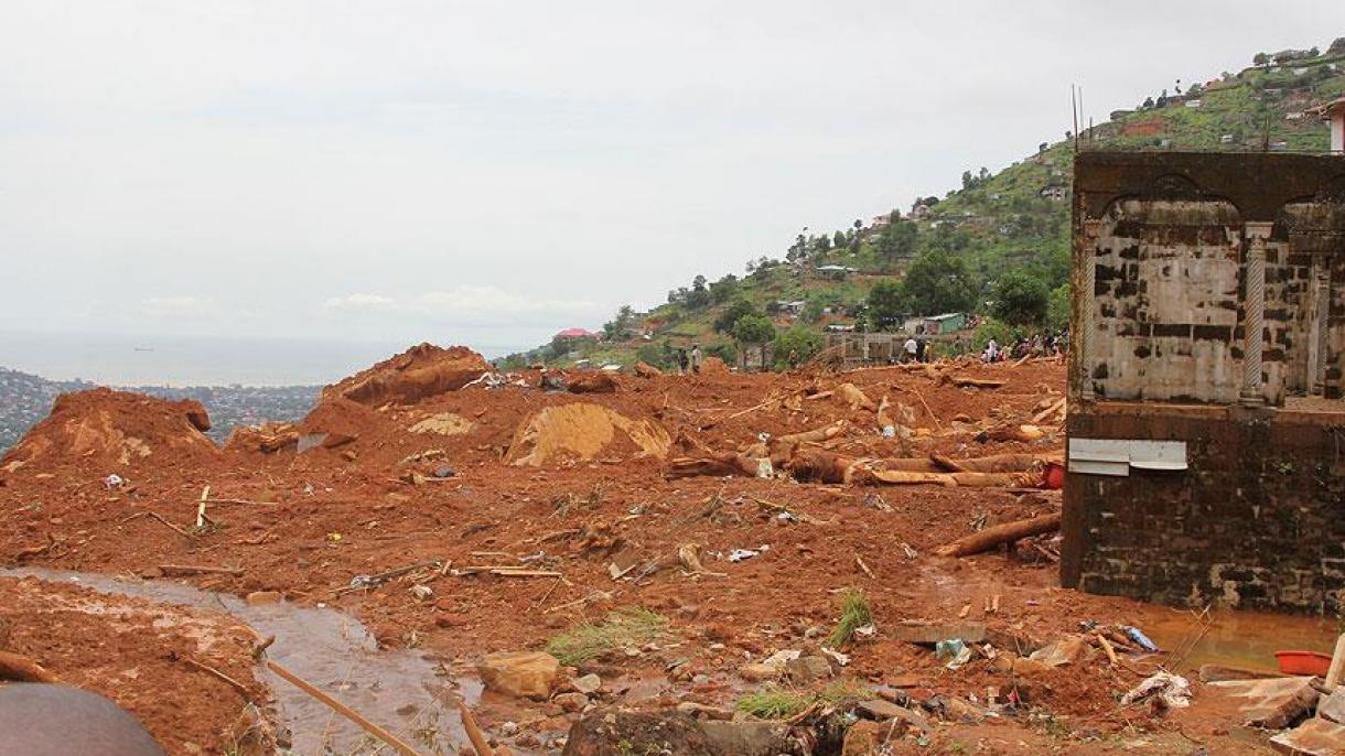 Inundación y erosión en la República Democrática del Congo al final de lluvias torrenciales