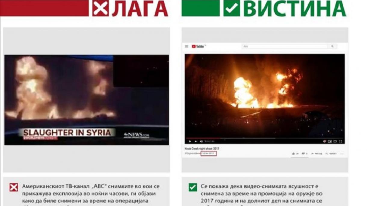 Дезинформација и лага од американски телевизиски канал во врска со операцијата Извор на мирот