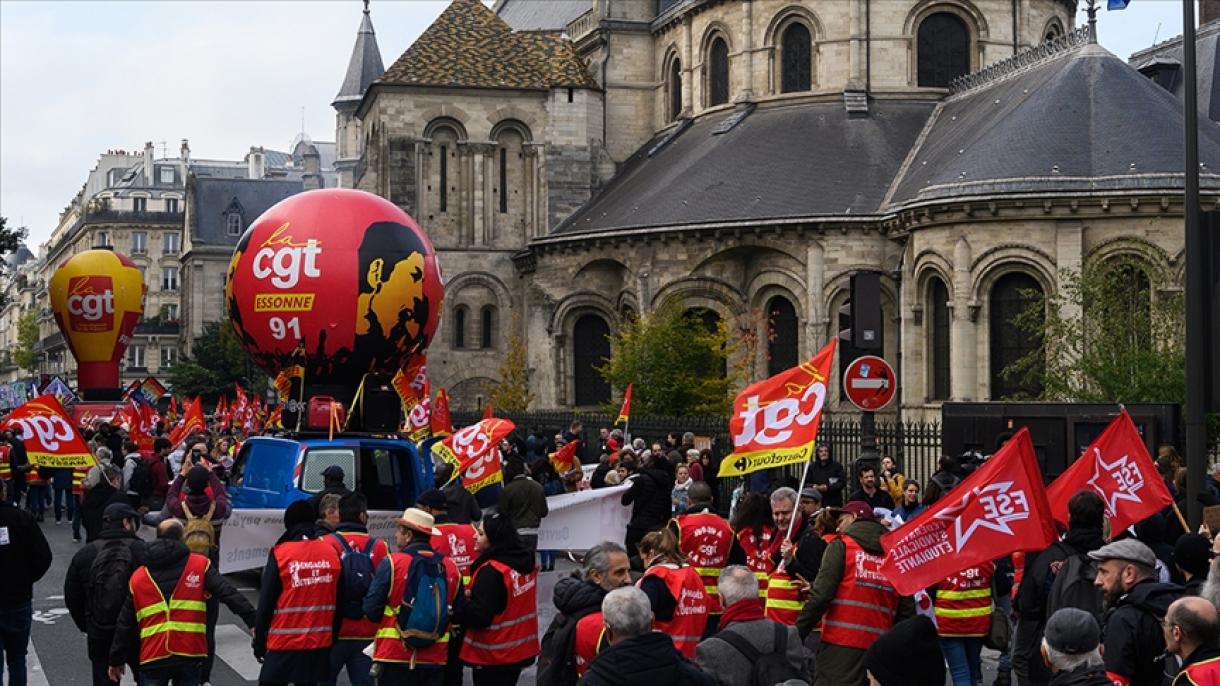 Ola de huelgas en Francia