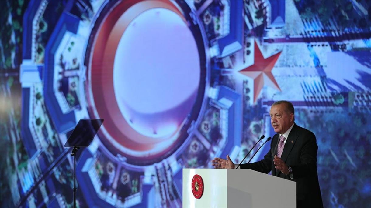 رئیس جمهور ترکیه در مرکز فرماندهی "ماه و ستاره" سخنرانی کرد