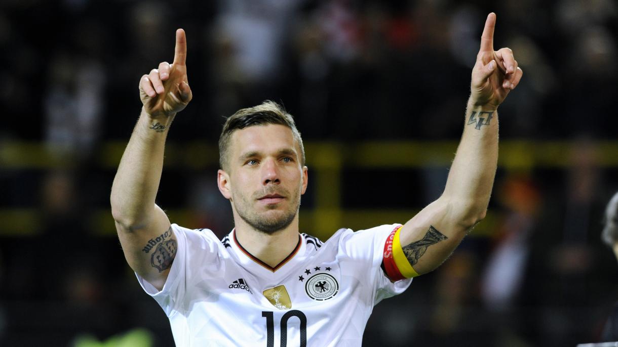 Lukas Podolski tërhiqet me gol nga kombëtarja gjermane, plot 130 paraqitje