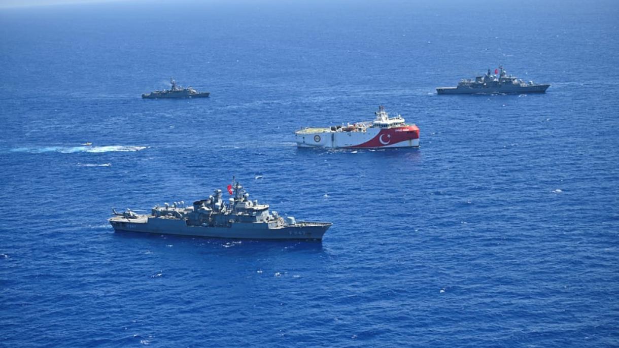 ناوچه‌های نیروی دریایی ترکیه، اوروچ رئیس را تنها نمی گذارند