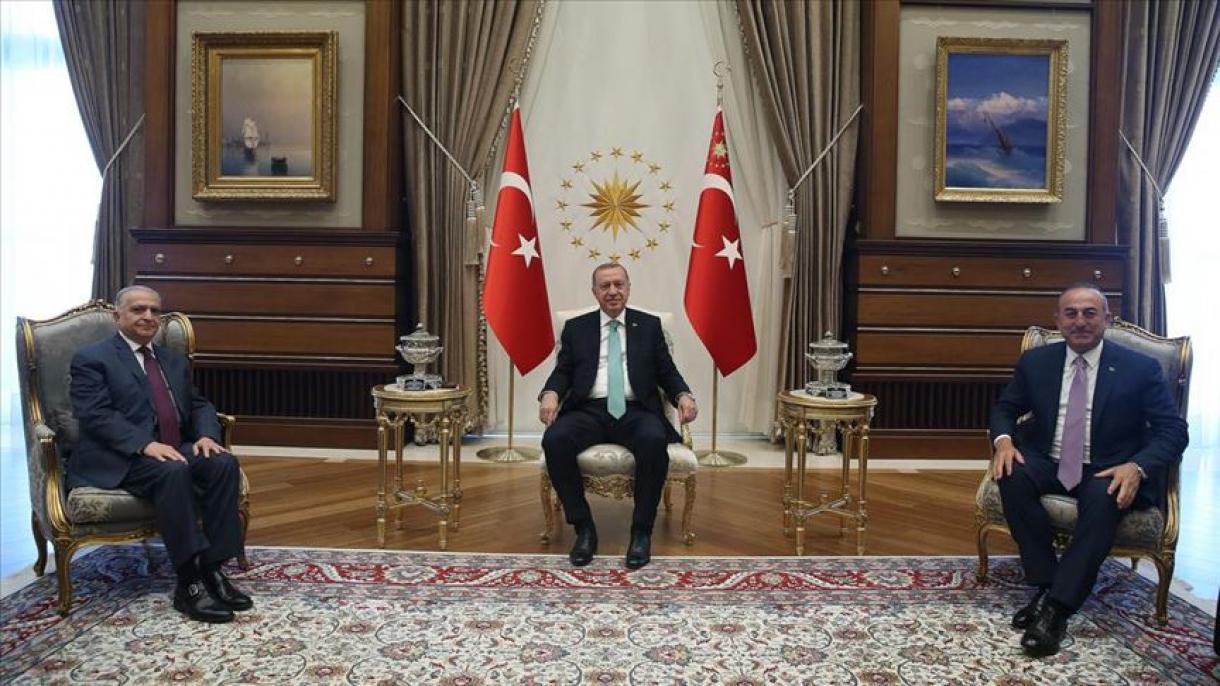 Prezident Rajab Tayyib Erdog'an kecha Anqaraga tashrif buyurgan Iroq delegatsiyasini qabul qildi.