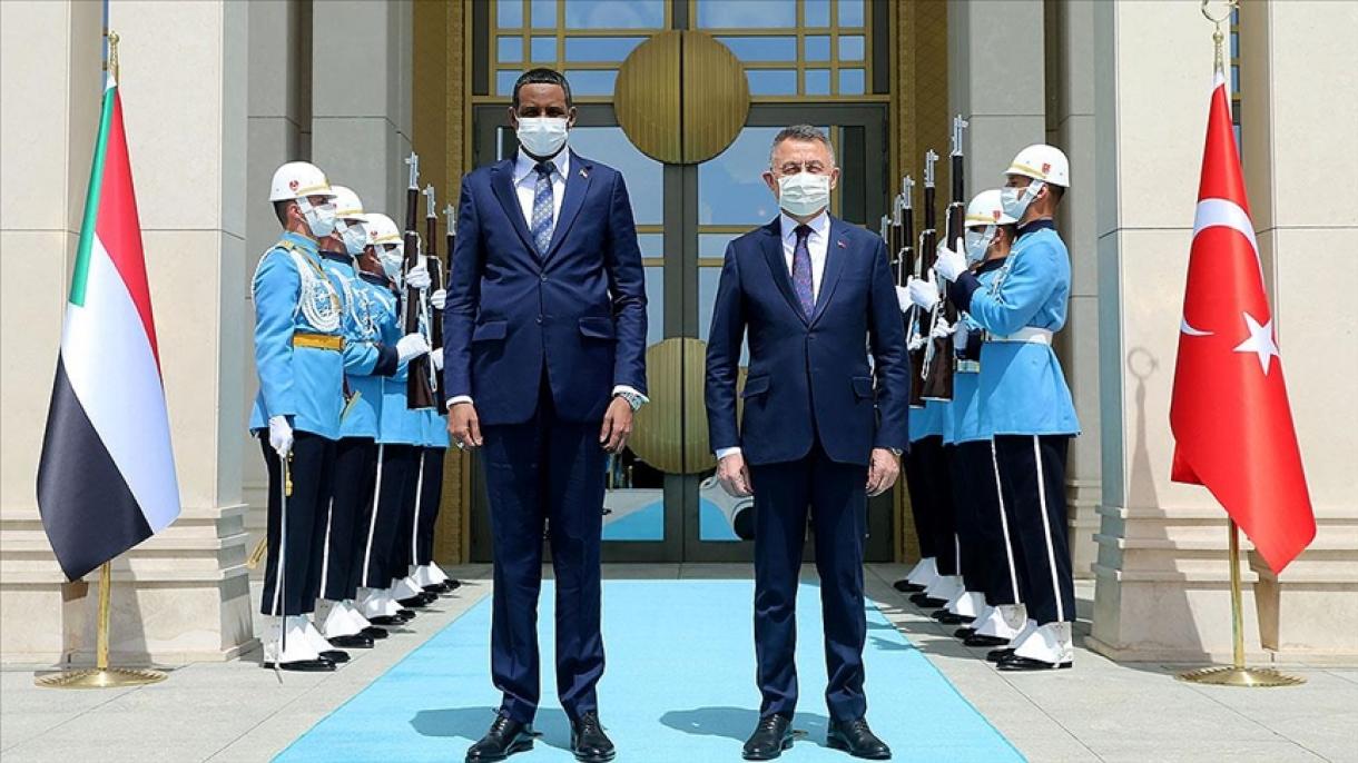 معاون اول رئیس جمهور ترکیه با هیات بلندپایه سودانی در آنکارا دیدار کرد