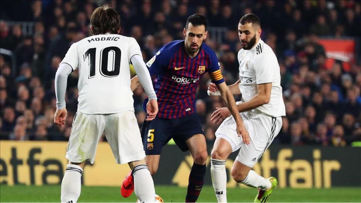 Barcelona e Real Madrid empataram 1-1 nas meias finais da Taça do Rei