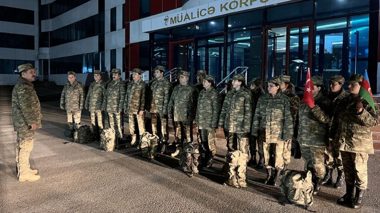 Azərbaycanın bir qrup hərbi tibb personalı Türkiyeyə yola düşüb