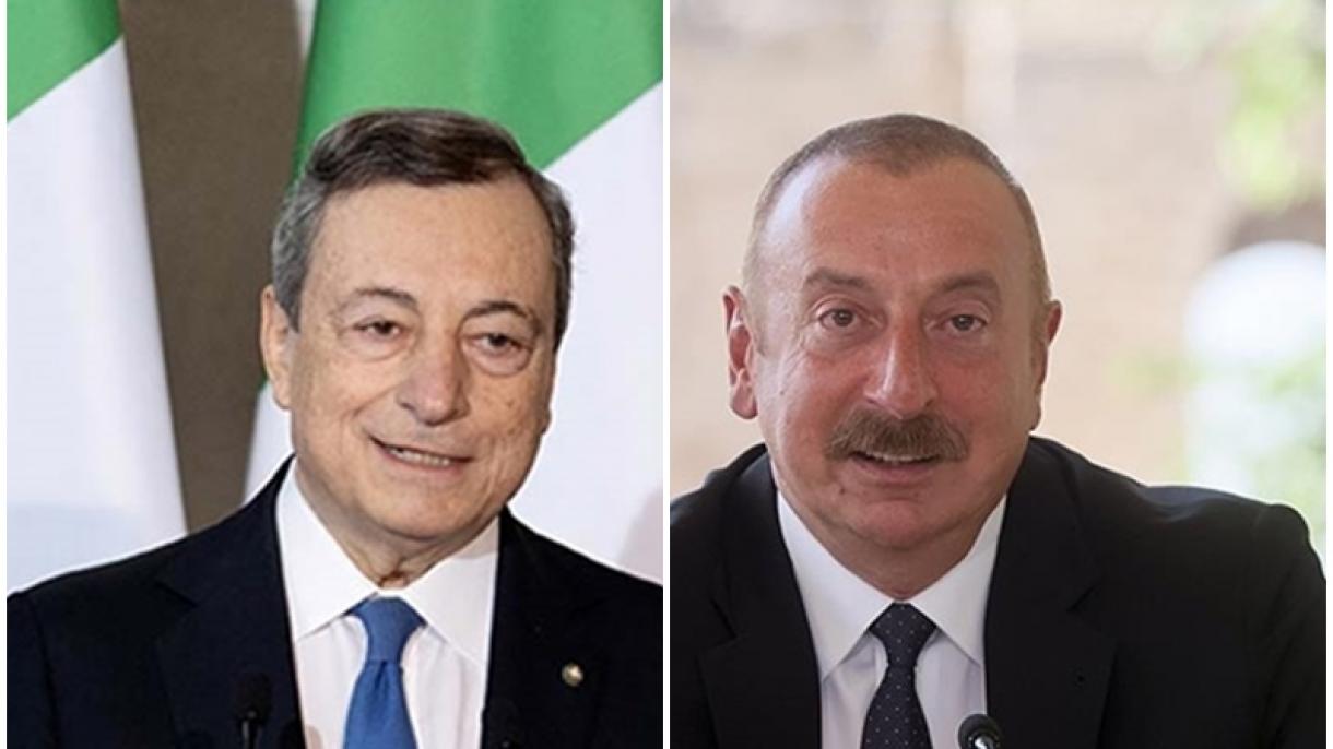Draghi ha avuto una conversazione telefonica con il presidente dell'Azerbaigian Ilham Aliyev