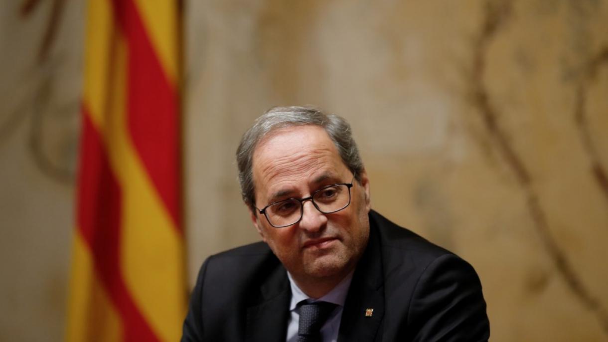 En España fue destituido el presidente del gobierno catalán, Quim Torra