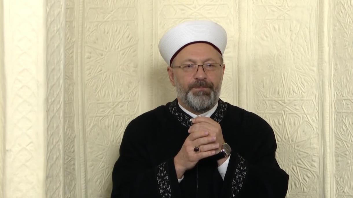دىنىي ئىشلار ئىدارىسى باشلىقى ئەلى ئەرباش ئاشقۇن ئوڭچى راسمۇس پالۇدانغا نارازىلىق بىلدۈردى