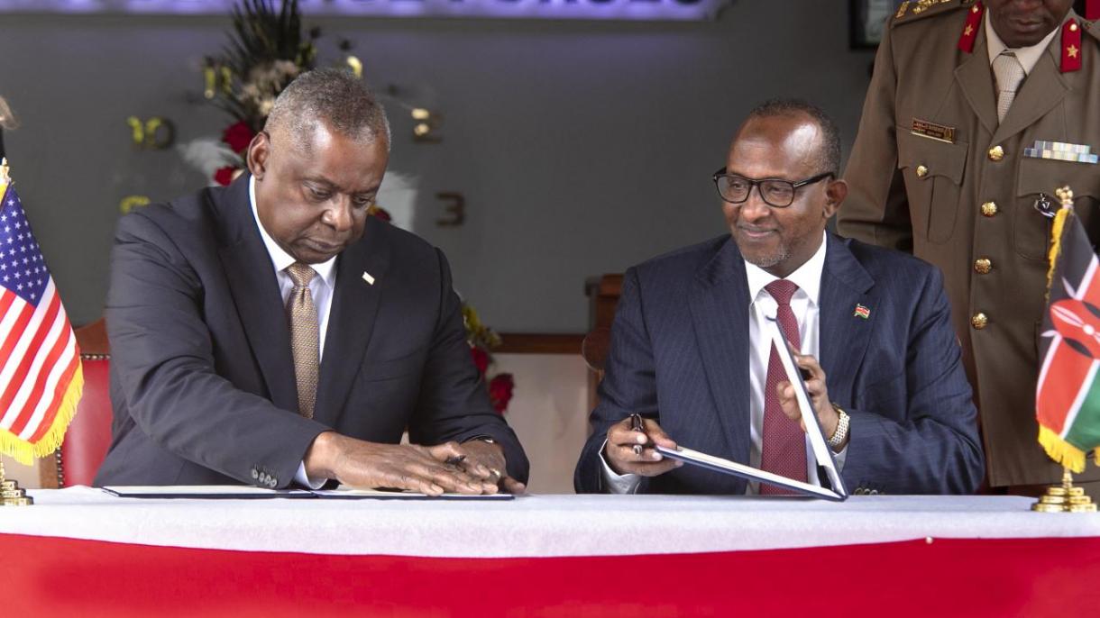 امضای قرارداد دفاعی بین آمریکا و کنیا