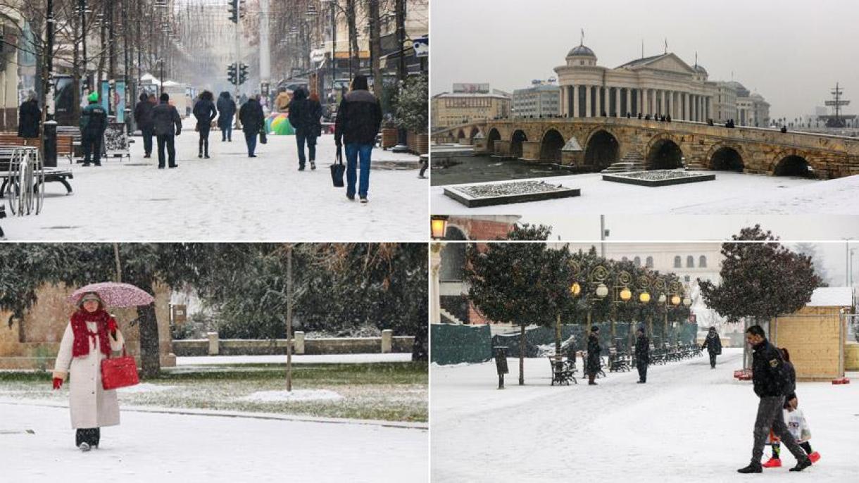 Скопје под „бела покривка"