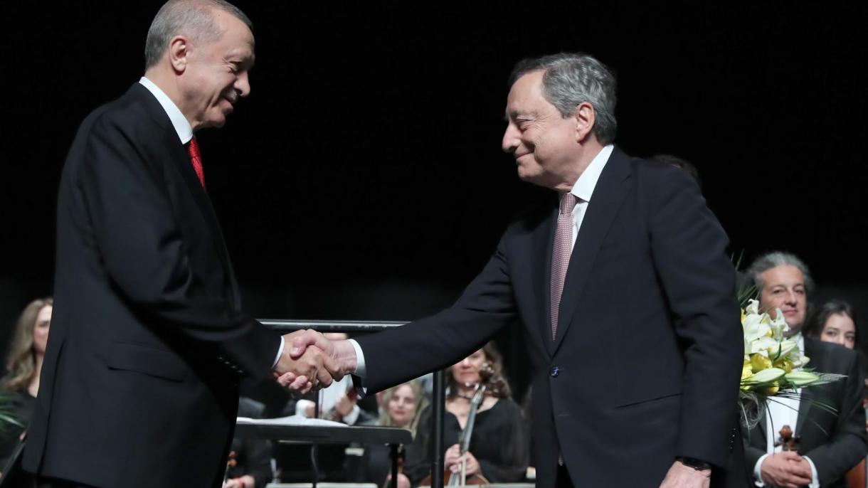 Κοινή συνέντευξη τύπου Ερντογάν- Ντράγκι