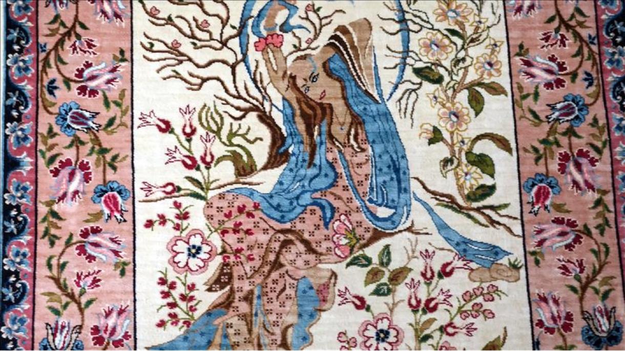 Турски копринен килим краси двореца на катарското кралско семейство