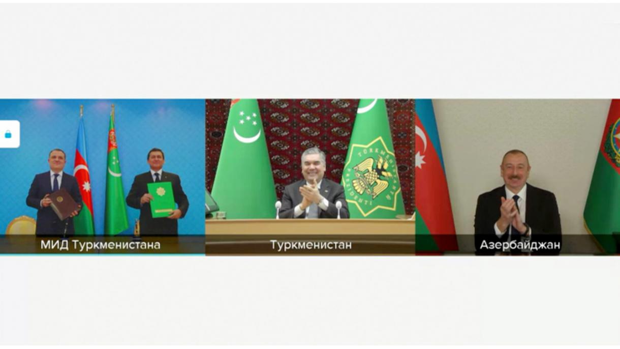 TÜRKMENISTANYŇ WE AZERBAÝJANYŇ PREZIDENTLERINIŇ DUŞUŞYGY