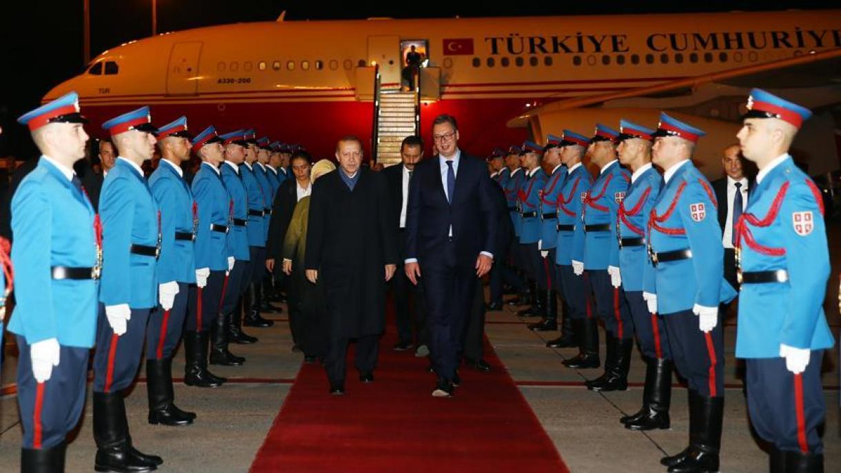 Ердоган е на визита в Белград...