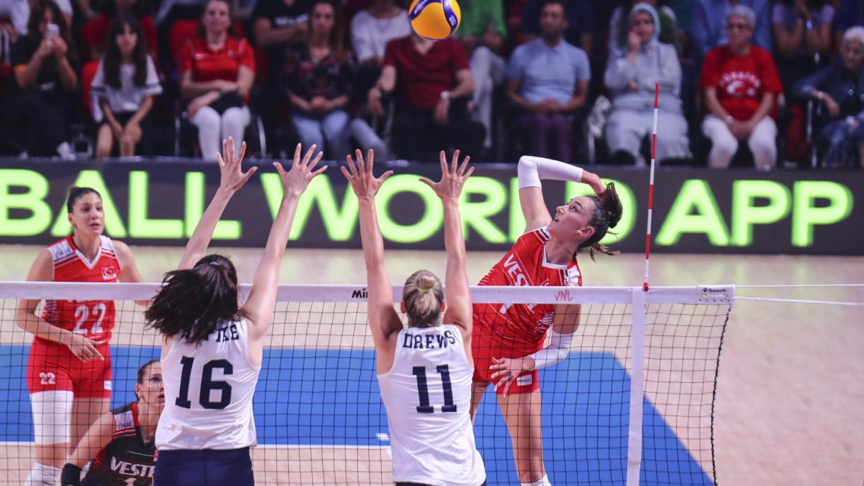 国际排联 (FIVB)：土耳其女排负于美国队