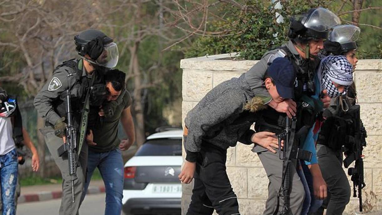 ئىسرائىلىيە كۈچلىرى 13 پەلەستىنلىكنى قولغا ئالدى