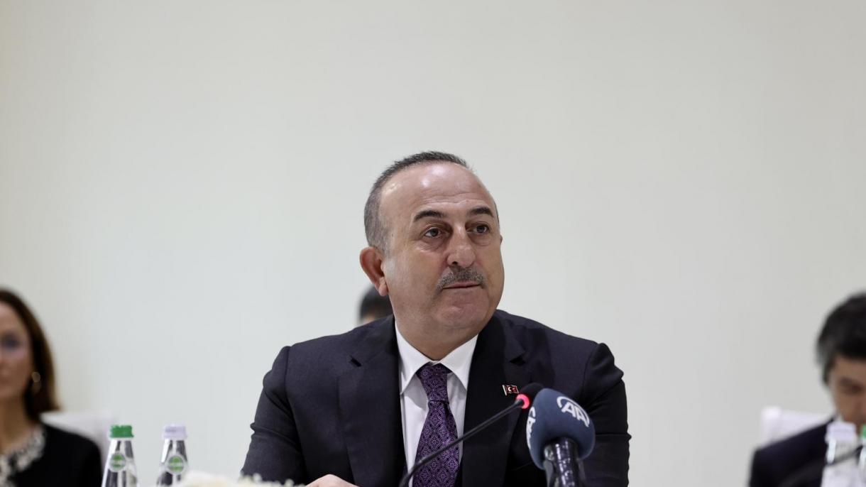 Мевлүт Чавушоглу  Түркия – Азербайжан - Түркмөнстан тышкы иштер министрлеринин жыйынында сөз сүйлөдү