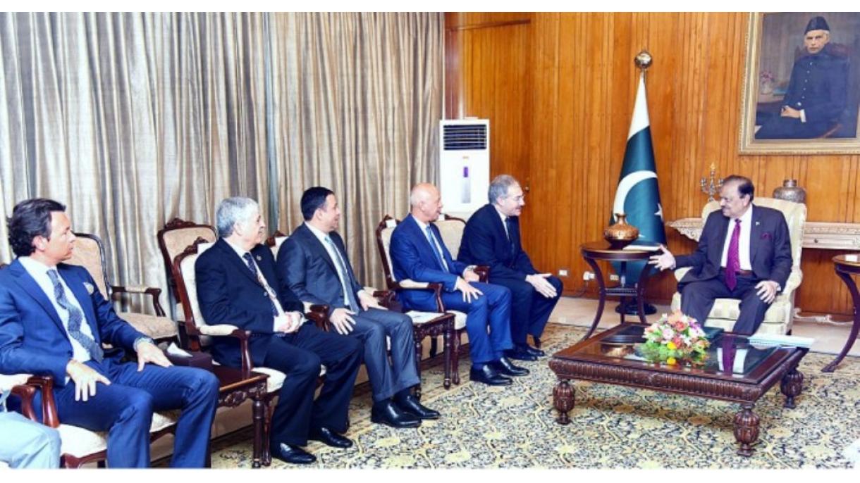 صدر مملکت ممنون حسین کی ترک سرمایہ کار وں کے وفد سے ملاقات