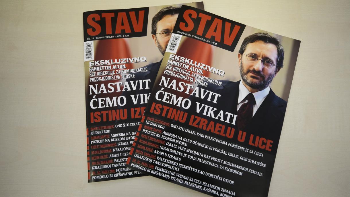 Fahrettin Altun za "Stav": Nastavit ćemo vikati istinu Izraelu u lice
