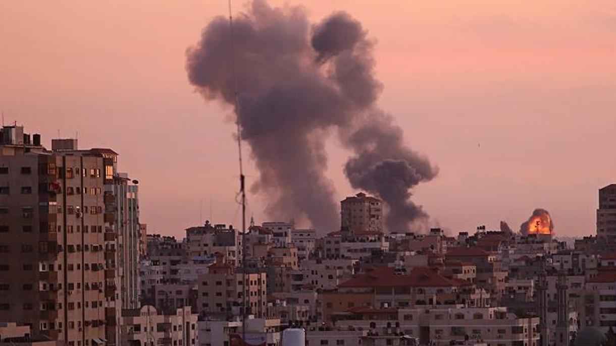 اسرائیی توپ بردار دستے نے غزہ کے مرکزی علاقے میں ایک مکان پر توپ کا گولا پھینکا