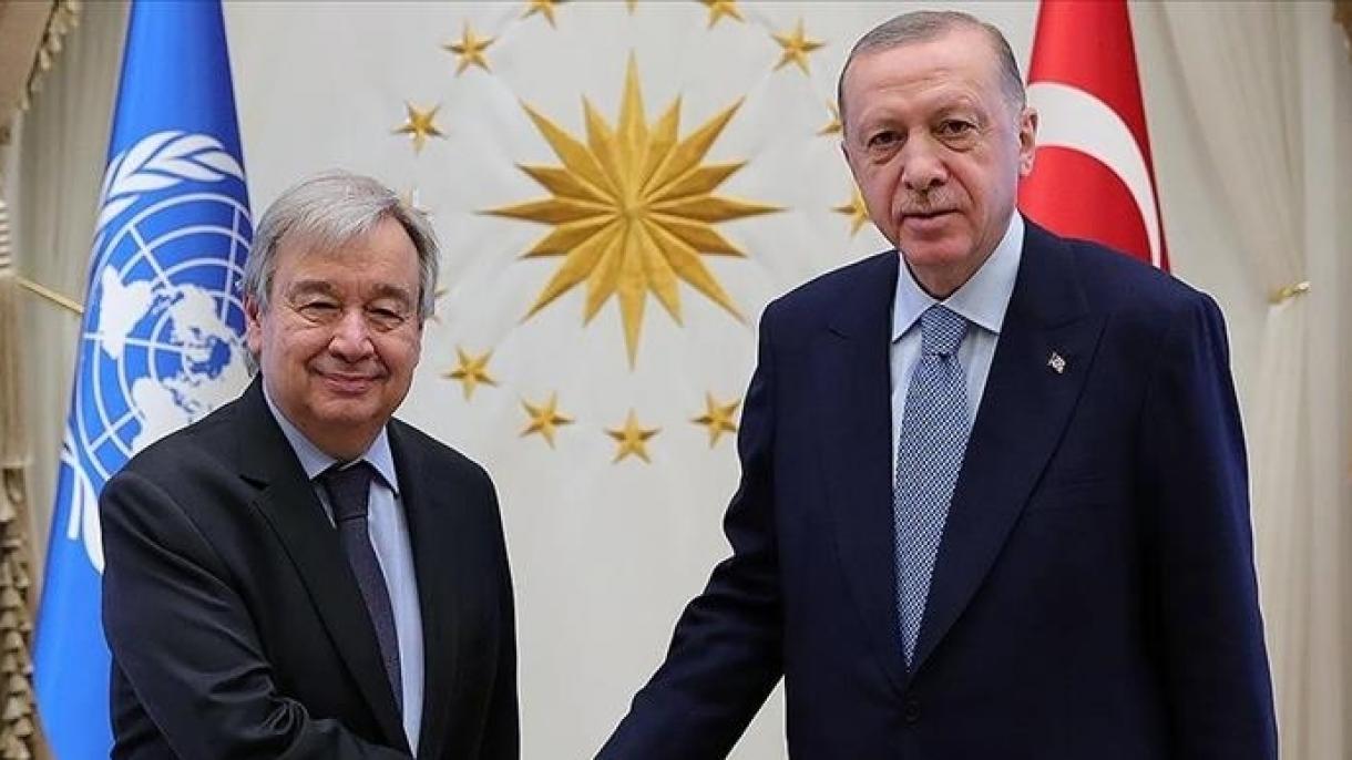 Il presidente Erdogan e Guterres discutono della crisi alimentare