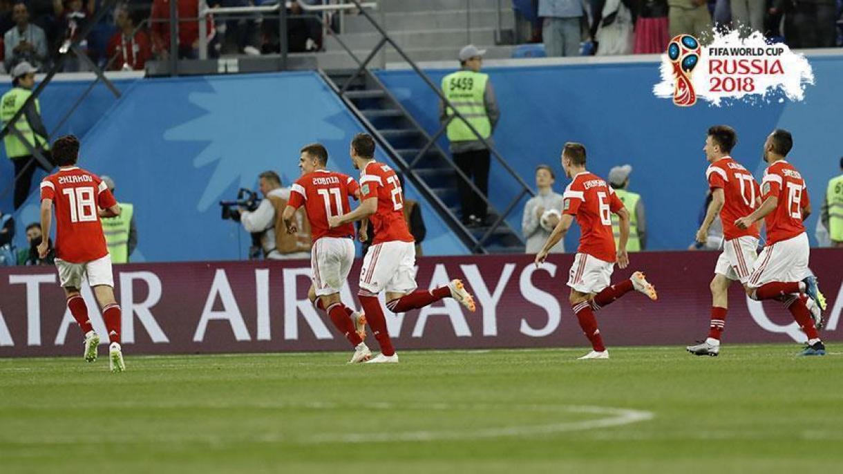 پیروزی تیم ملی روسیه مقابل مصر