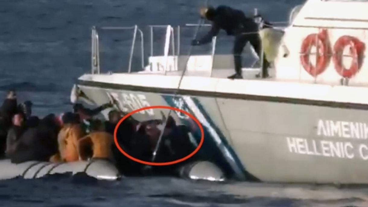 Les images des refoulements inhumains des réfugiés par la Grèce