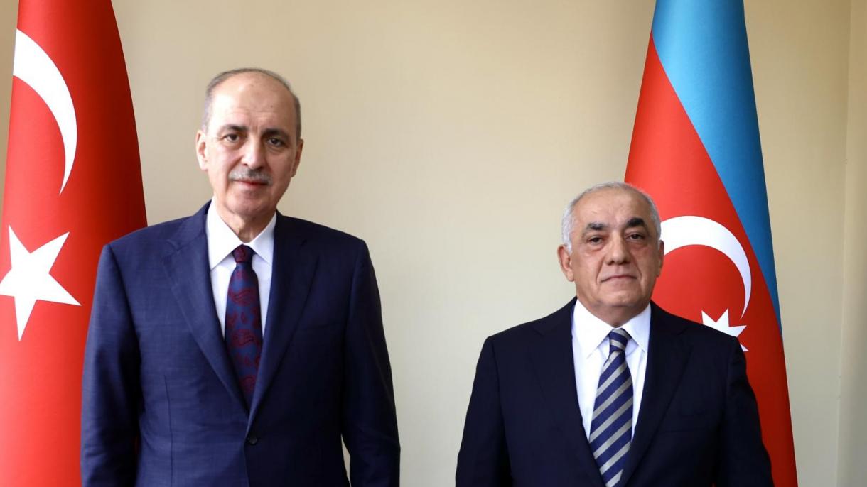 رئیس مجلس ملی ترکیه با نخست وزیر آذربایجان دیدار کرد