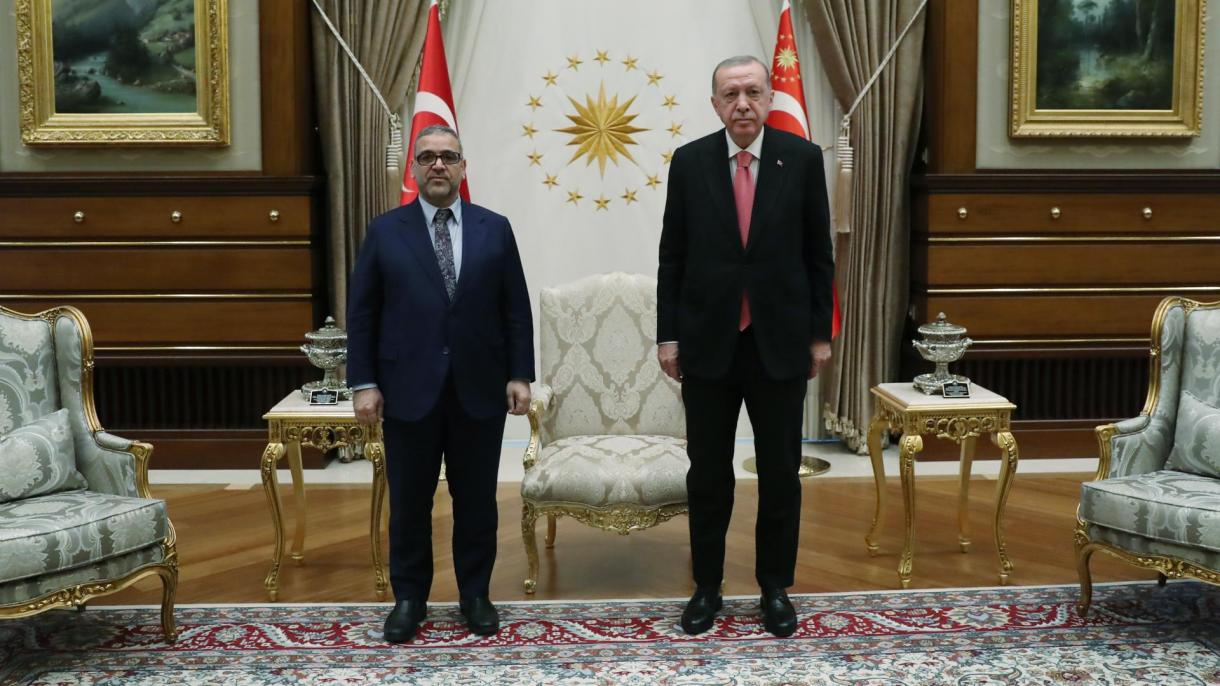 اردوغان با رئیس شورای عالی دولت لیبیا دیدار کرد