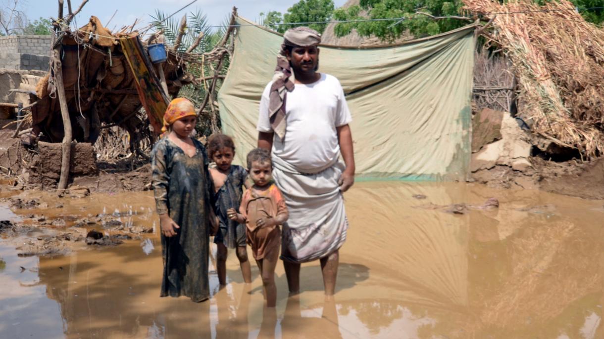 سیل ناشی از بارندگی شدید در یمن