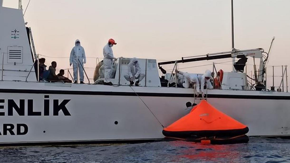 Gresiýa tarapyndan Türkiýäniň suw giňişligine yzyna itilen bosgunlar halas edildi