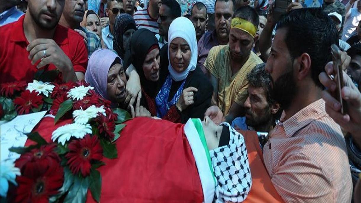 برگزاری مراسم تشییع جنازه دختر 8 ساله فلسطینی