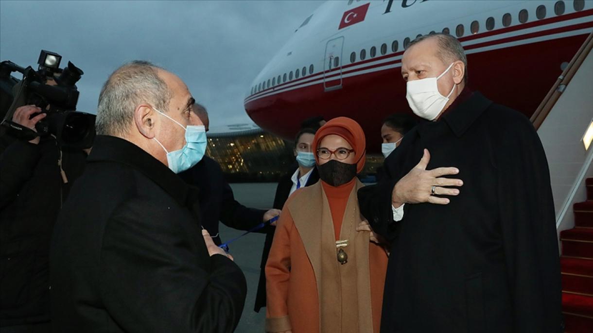 جمهور باشقانی رجب طیب اردوغان آذربایجان-دا سفردهدیر