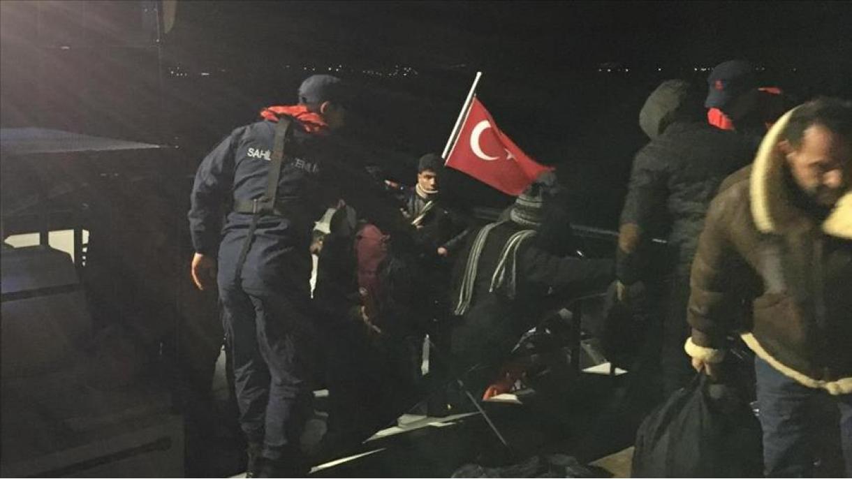 گارد ساحلی ترکیه 83 مهاجر را نجات داد
