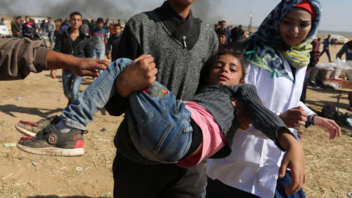 İsrail әsgәrlәrinin sәrt müdaxilәsi nәticәsindә 49 fәlәstinli yaralandı