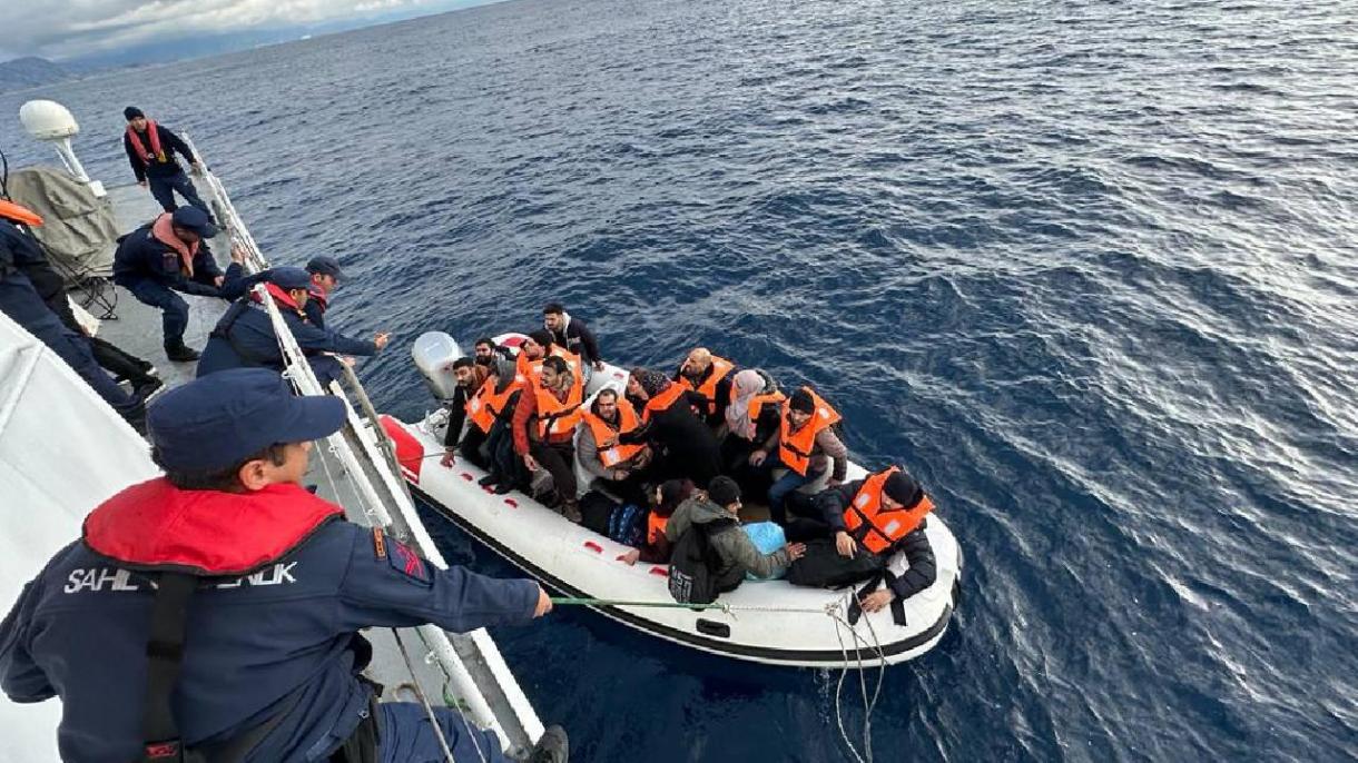 Guardia costiera turca recupera 40 migranti al largo del Mar Egeo