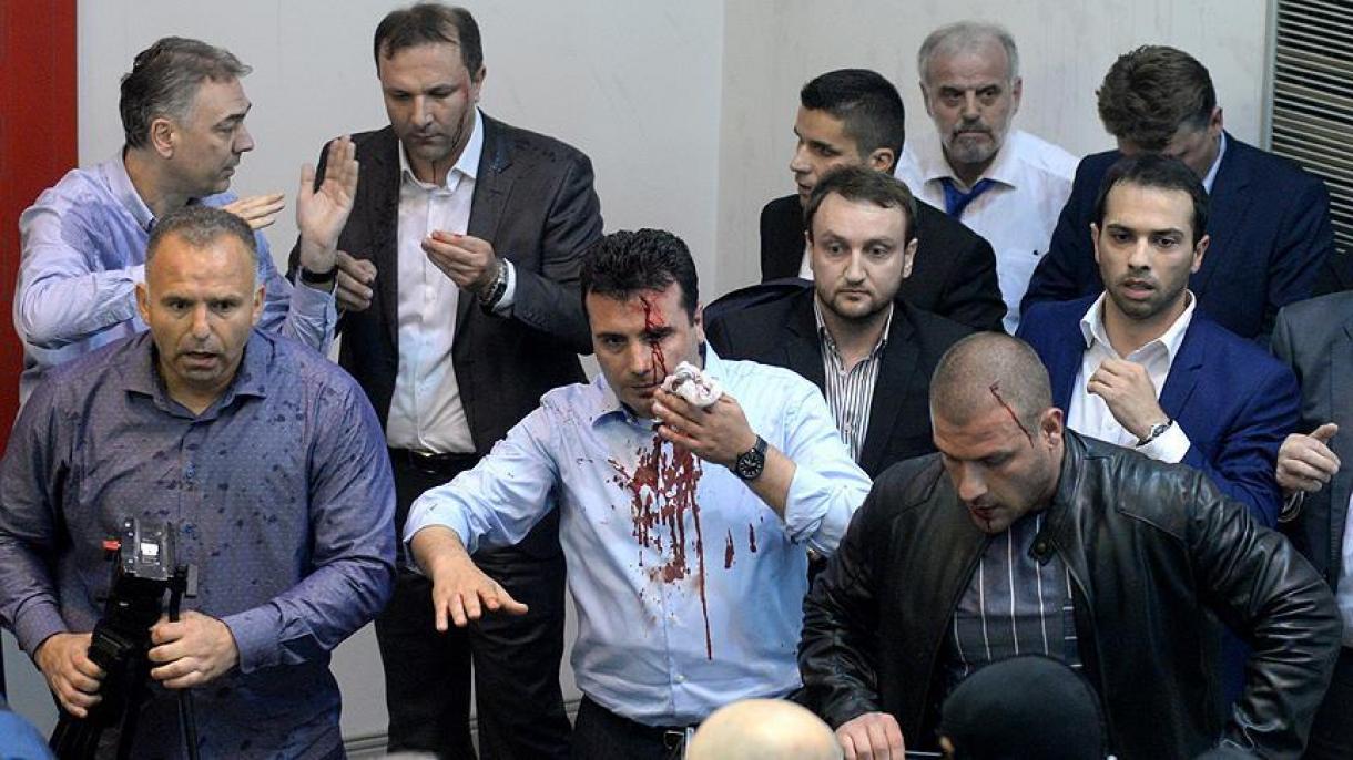 马其顿议会遭突袭 土耳其记者成为人质