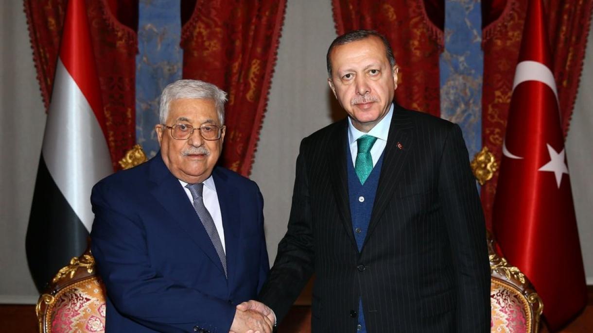 Abbas falënderon Presidentin Erdogan për mbështetjen e kauzës palestineze