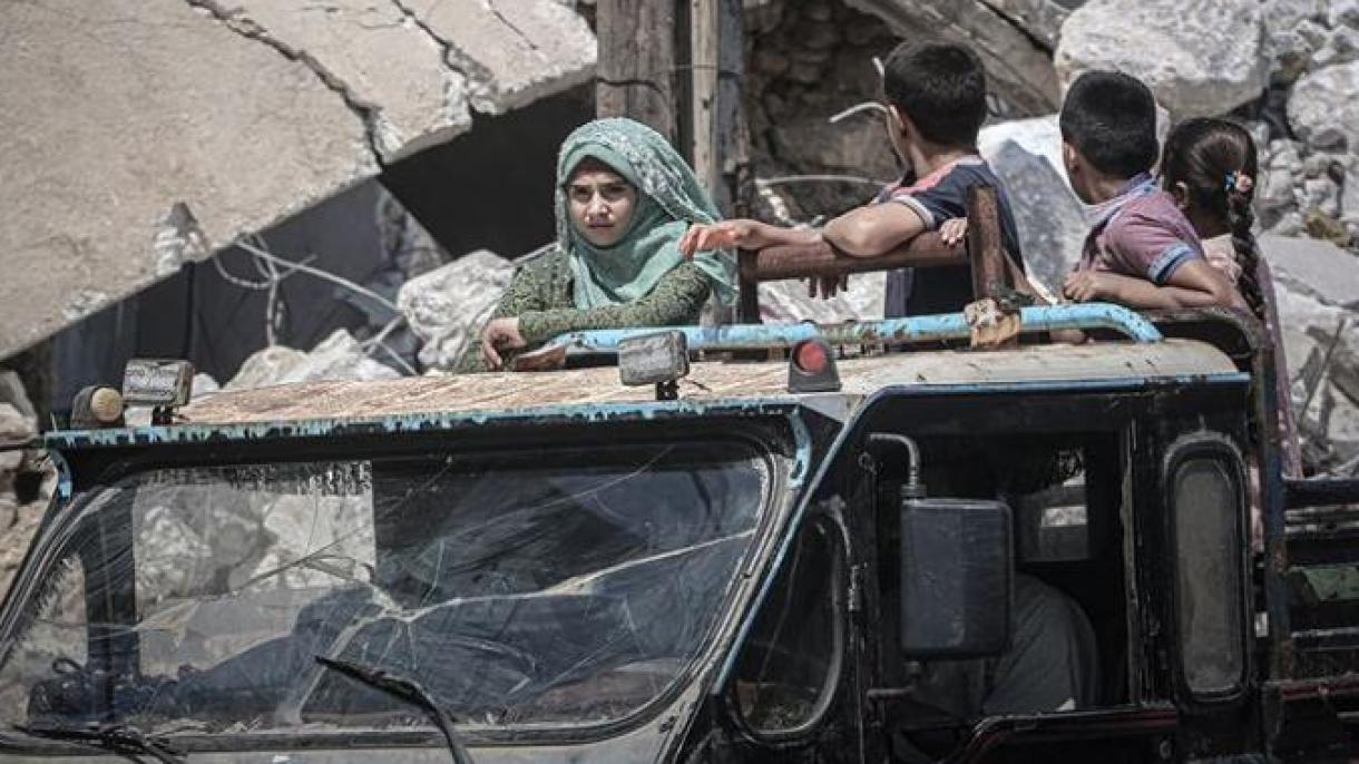 نزدیک به یک میلیون نفر در مردم ادلب آواره شده اند