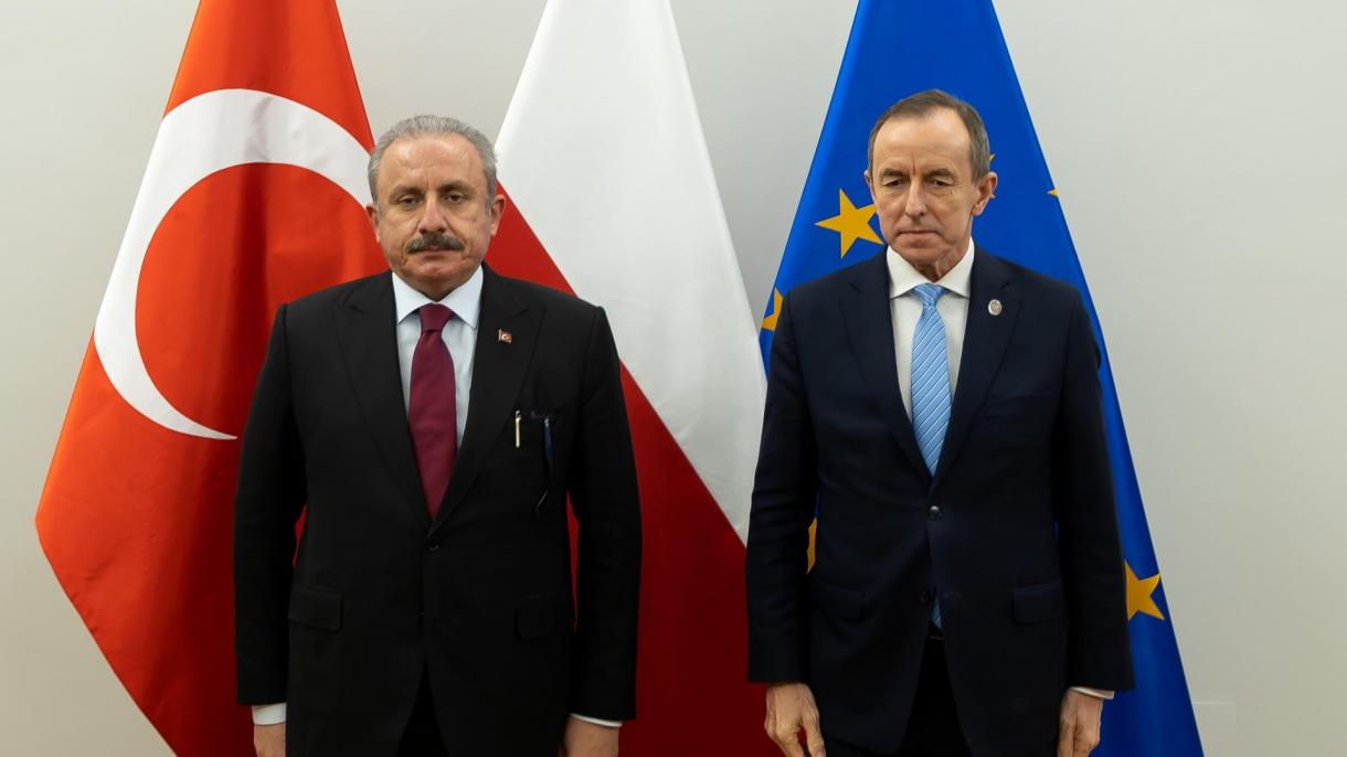 ترکی کی قومی اسمبلی  اسمبلی کے اسپیکر   مصطفیٰ  شَن توپ کا دورہ پولینڈ جاری