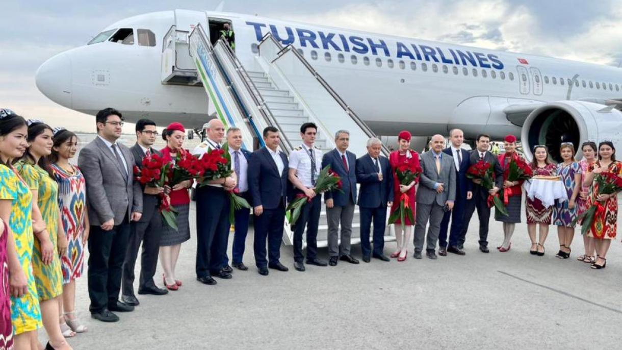 Turk Havo Yo‘llari Istanbuldan Urganchga ilk parvozini amalga oshirdi