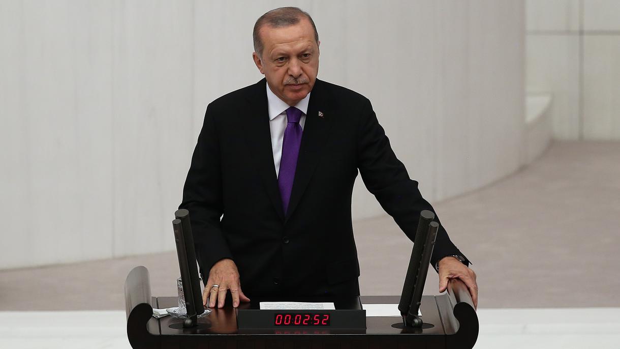 اردوغان، 27-جی دؤور 2-جی یاساما ایلی‌نین آچیلیشیندا میللت وکیل‌لرینه خیطاب ائدیب