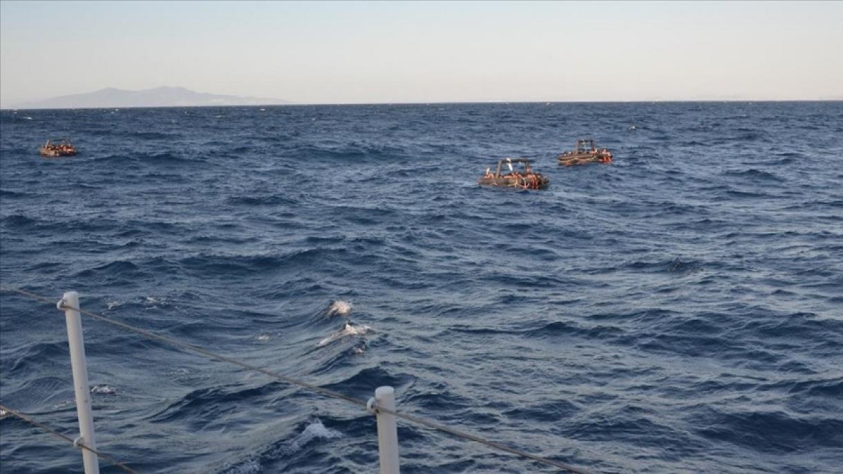 土耳其海岸警卫队营救74名非正规移民