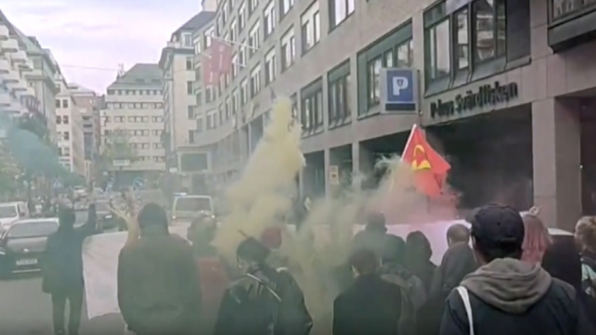 Финляндия менен Швецияда ЙПГ/ПКК террористтери митинг өткөрүштү