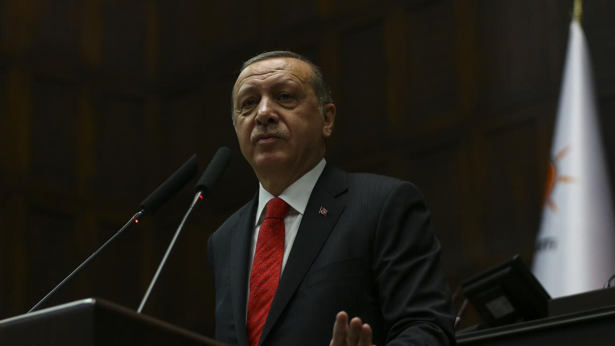Erdogan la ședința Partidului Justiției și Dezvoltării