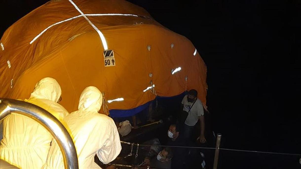 یونان  سے دھکیلے گئے 37 تارکین وطن کو ترک ساحلی محافظوں نے ڈوبنے سے بچا لیا
