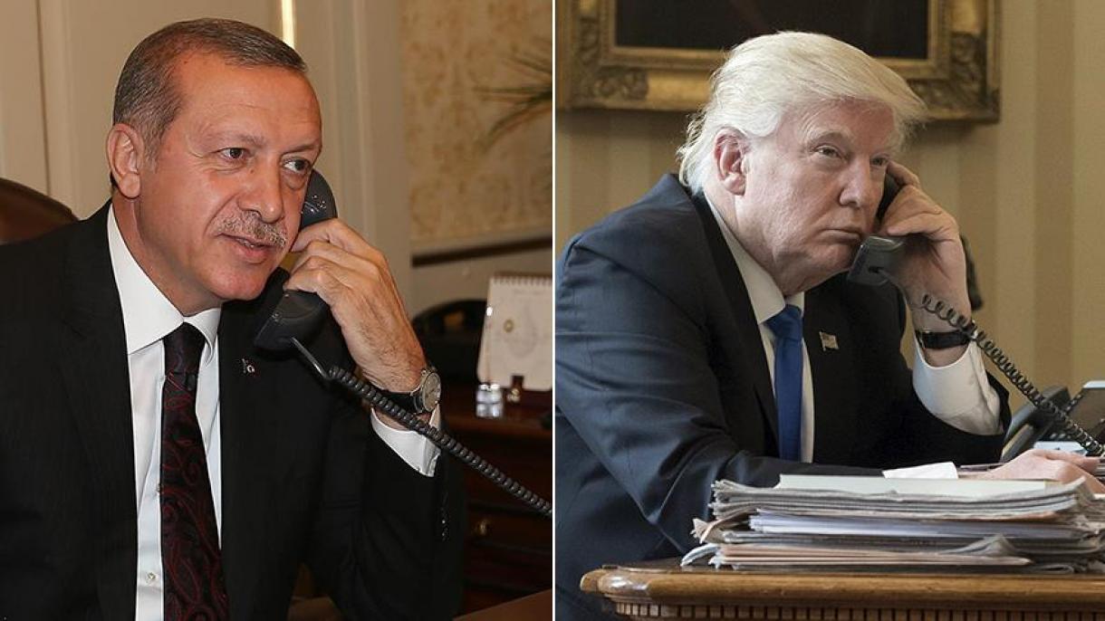 Telefonbeszélgetés zajlott le Erdoğan és Trump között